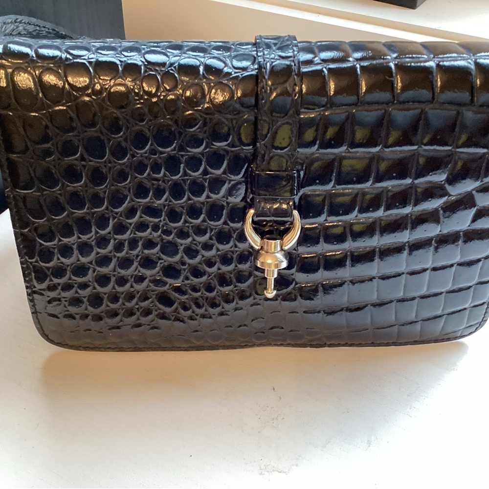 Escada leather crossbody bag
